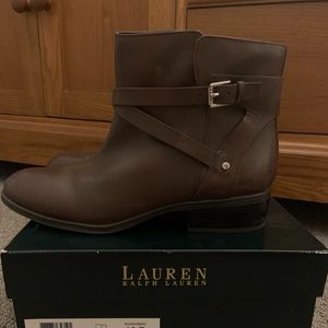 Ralph Lauren Brown Leather Boot Size 10